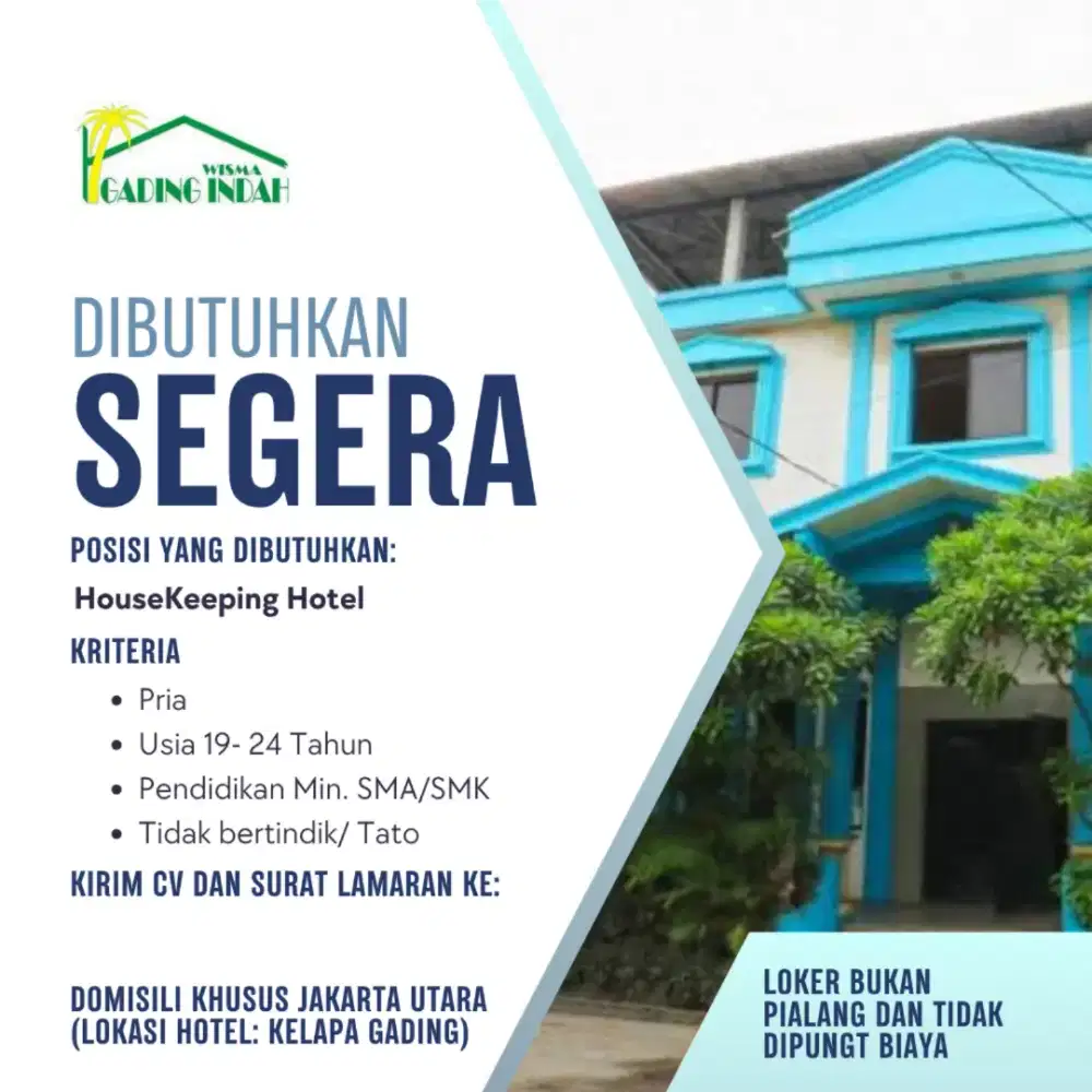 DICARI HOUSEKEEPING HOTEL BERPENGALAMAN!!!