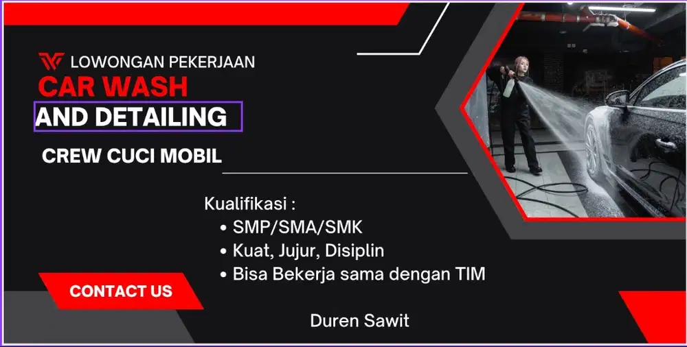 LOWONGAN CREW CUCI MOBIL