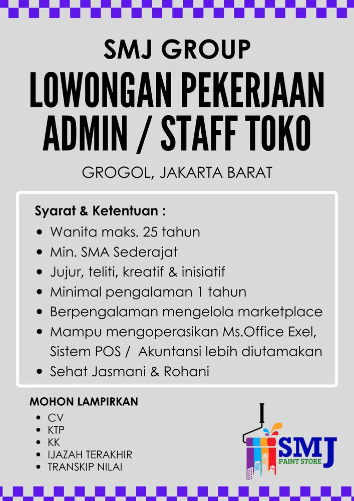 LOKER STAFF ADMINISTRASI