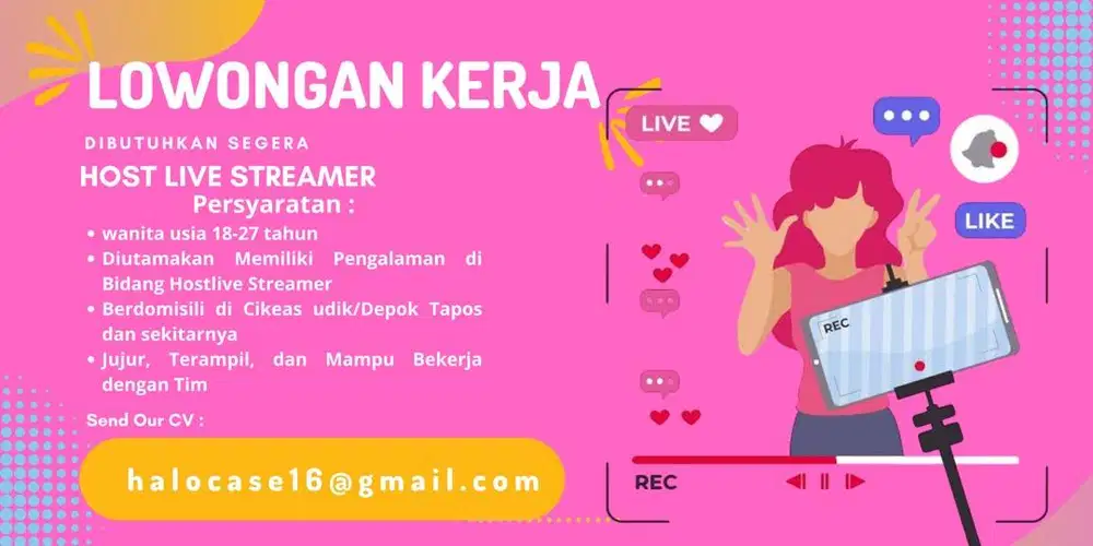Lowongan Kerja Live Streaming Marketplace