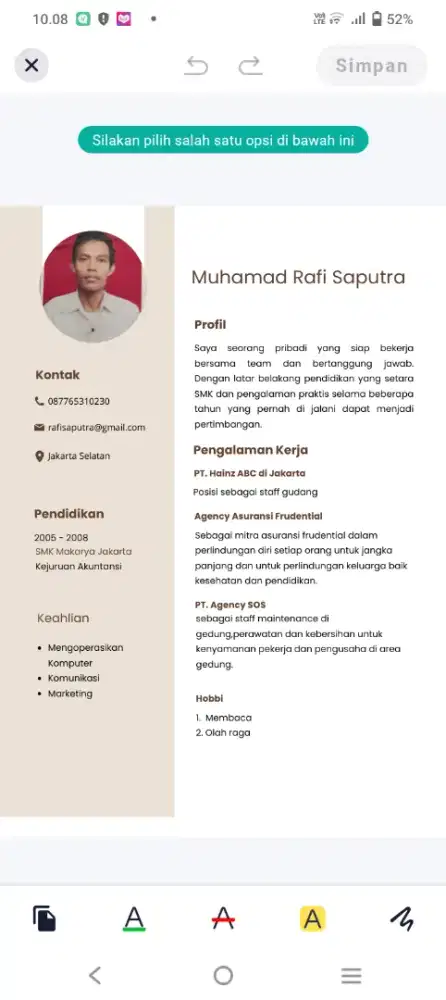 Mencari kerjaan apa aja yang penting menghasilkan duit
