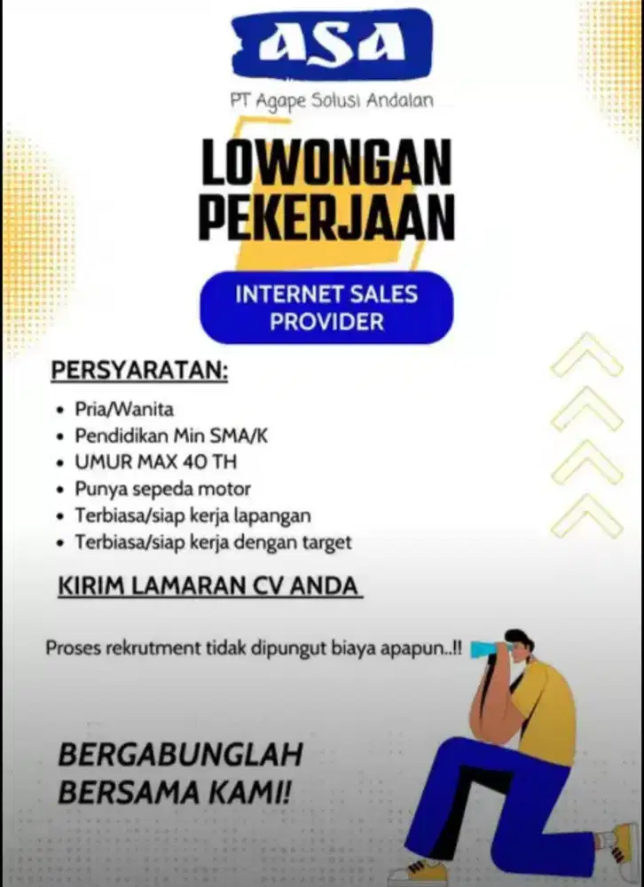 SALES INTERNET PROVIDER - CIBINONG