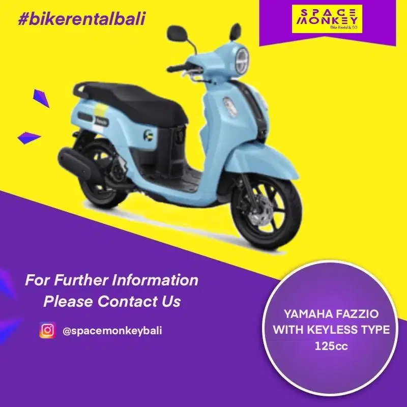 SEWA MOTOR BALI, scoopy, lexi, fazzio, pcx