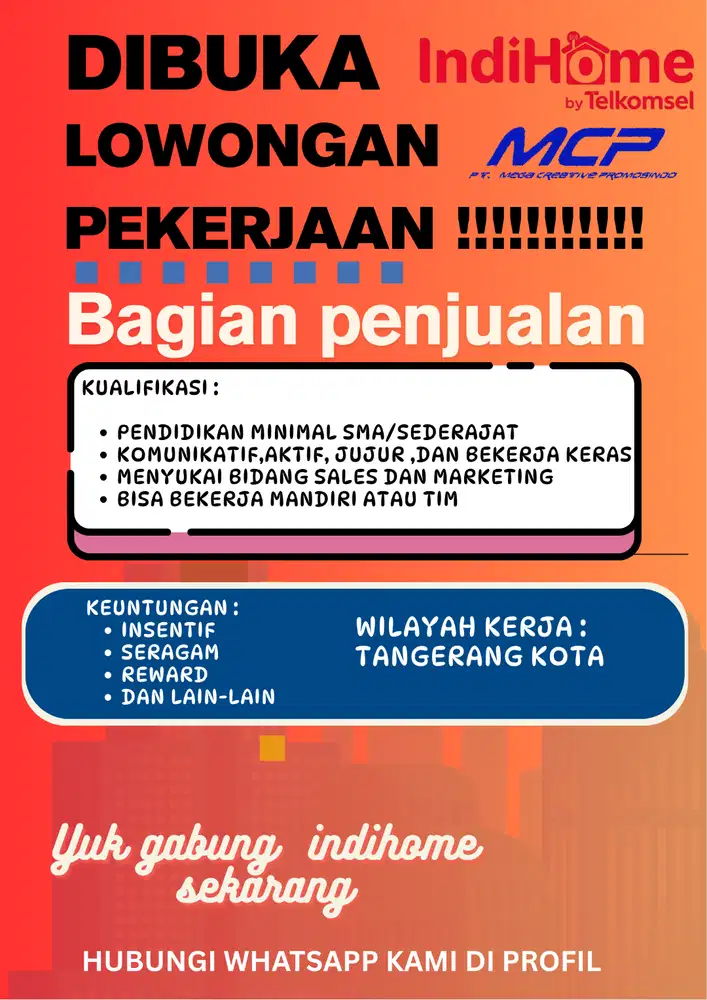 OPEN RECRUITMEN SALES FORCE INDIHOME