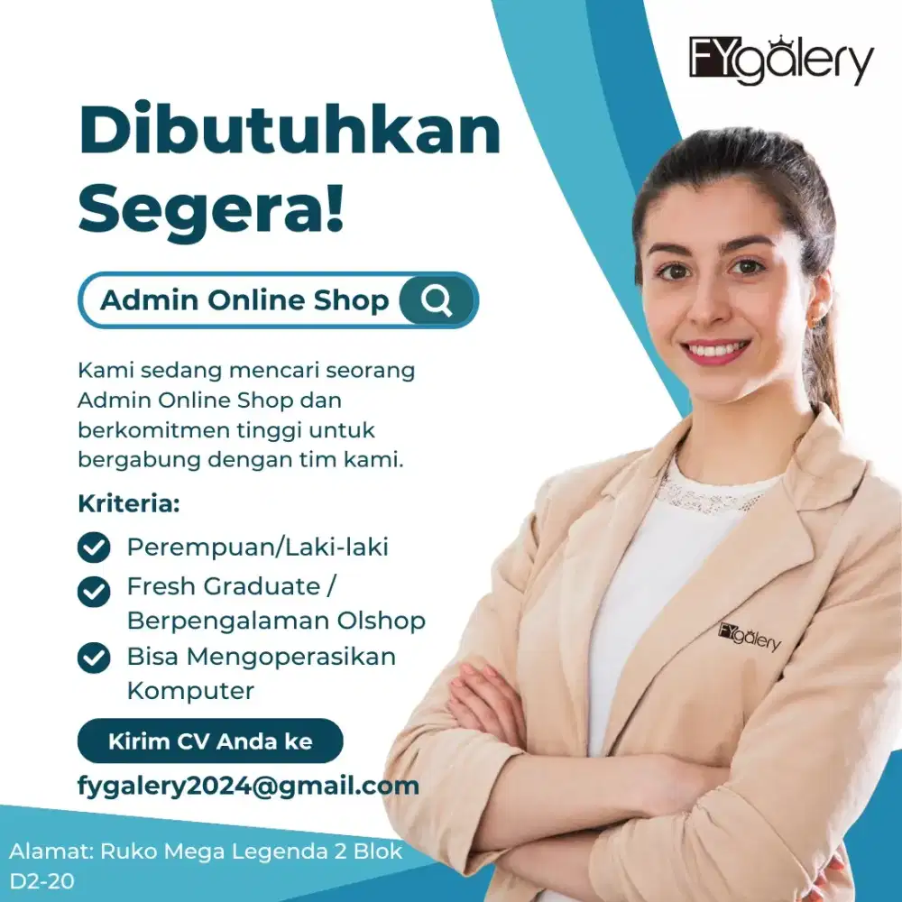 Dicari Admin Onlie Shop BATAM SEKITARNYA