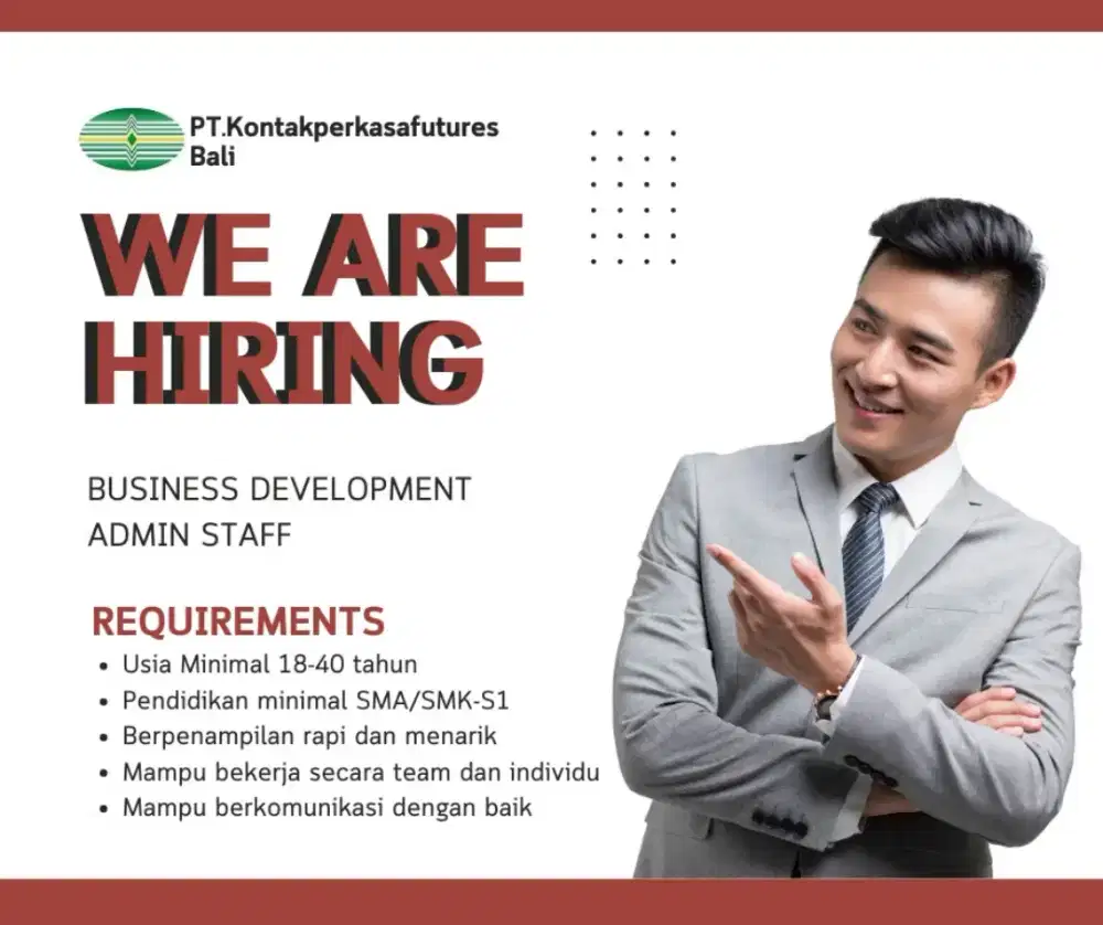 Dibutuhkan Segera Staff Admin Database