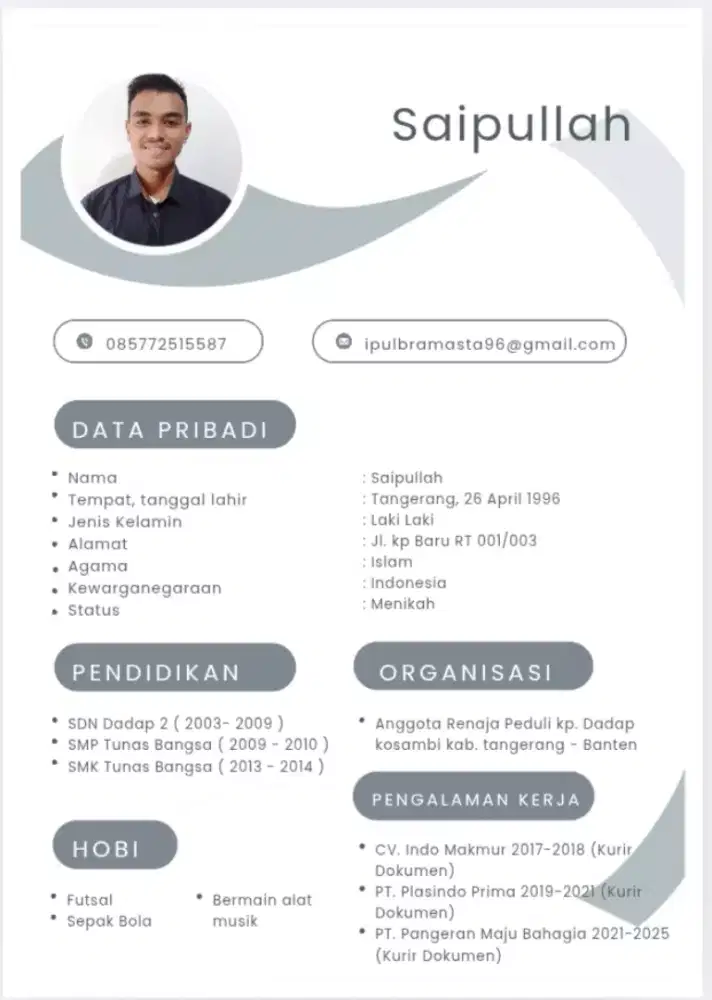 MENCARI LOWONGAN BAGIAN KURIR DOKUMEN