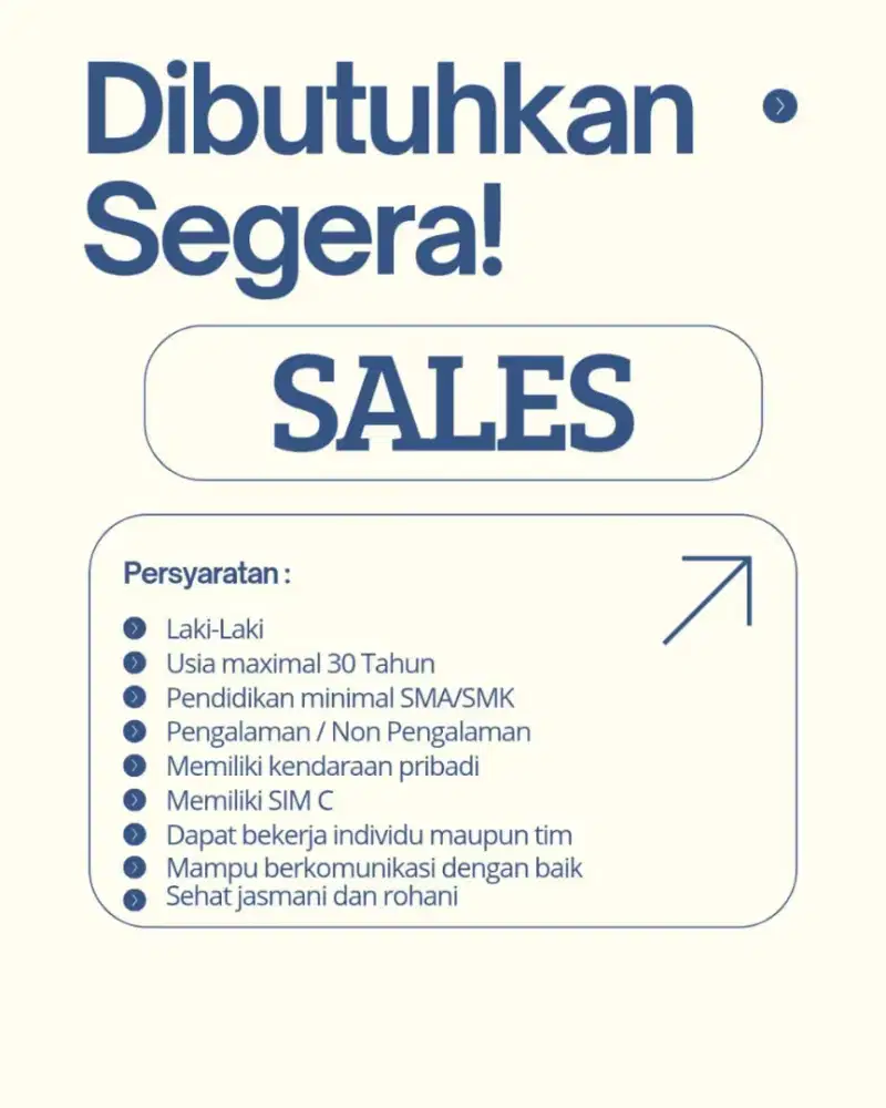 Lowongan  Sales