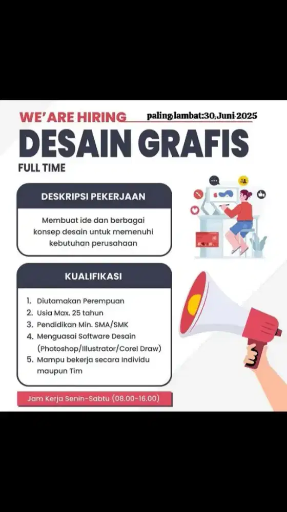 Cari karyawan DESAIN GRAFIS