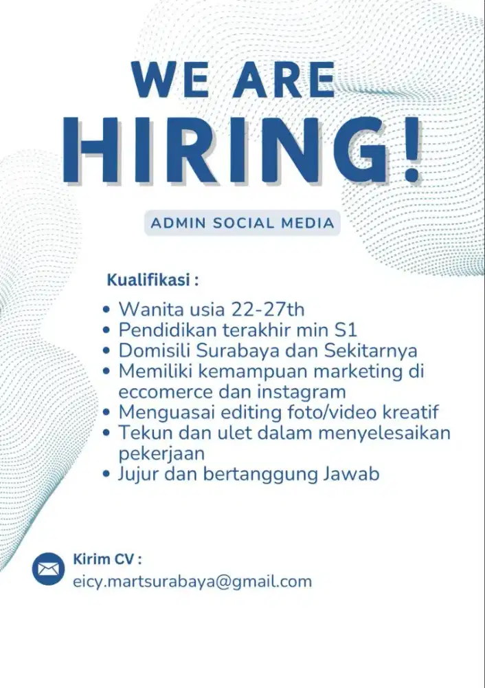 LOWONGAN KERJA ADMIN