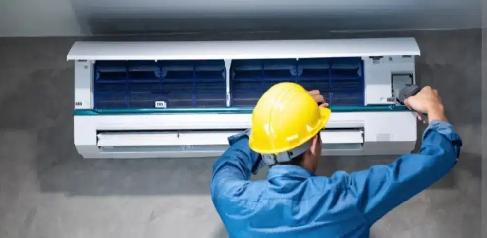 Cuci AC Service AC pasang AC Mantap sama Bang Ridho