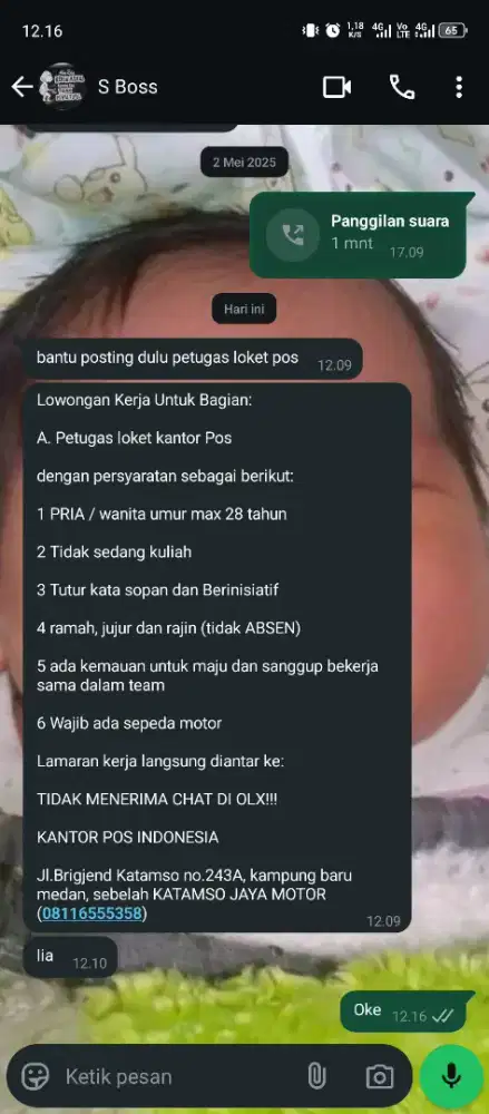 Loker petugas loket