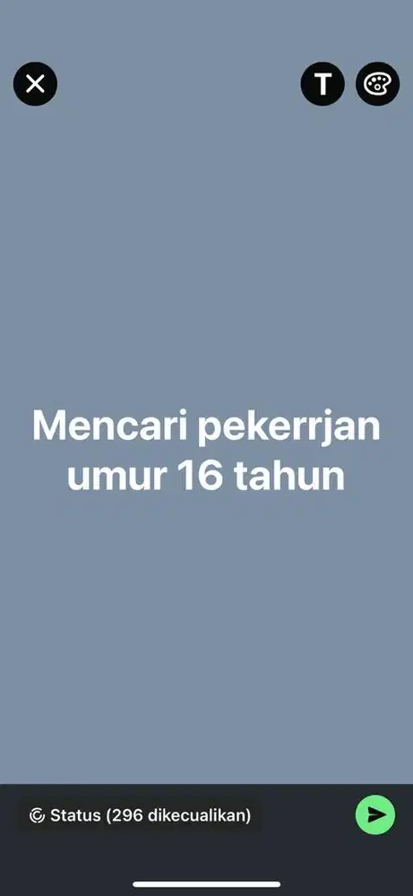 Menacari pekerjaan untuk cwok umur 16 tahun