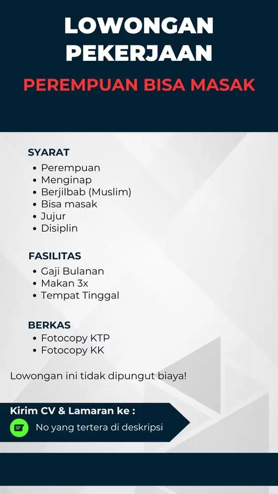 LOWONGAN PEKERJAAN