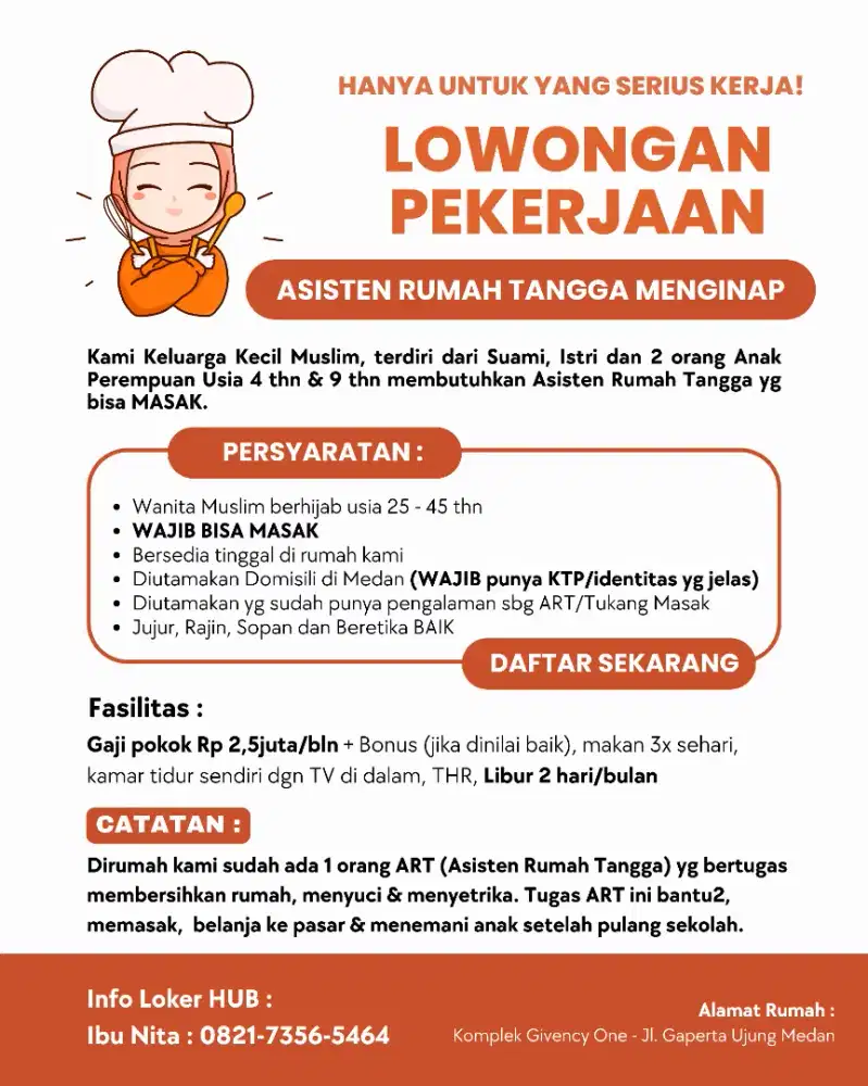 LOWONGAN KERJA ART NGINAP