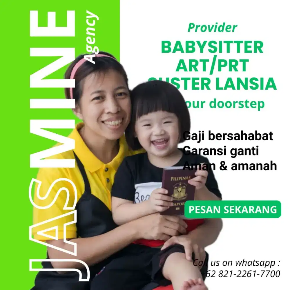 Sedia pembantu, babysitter, suster lansia, dll