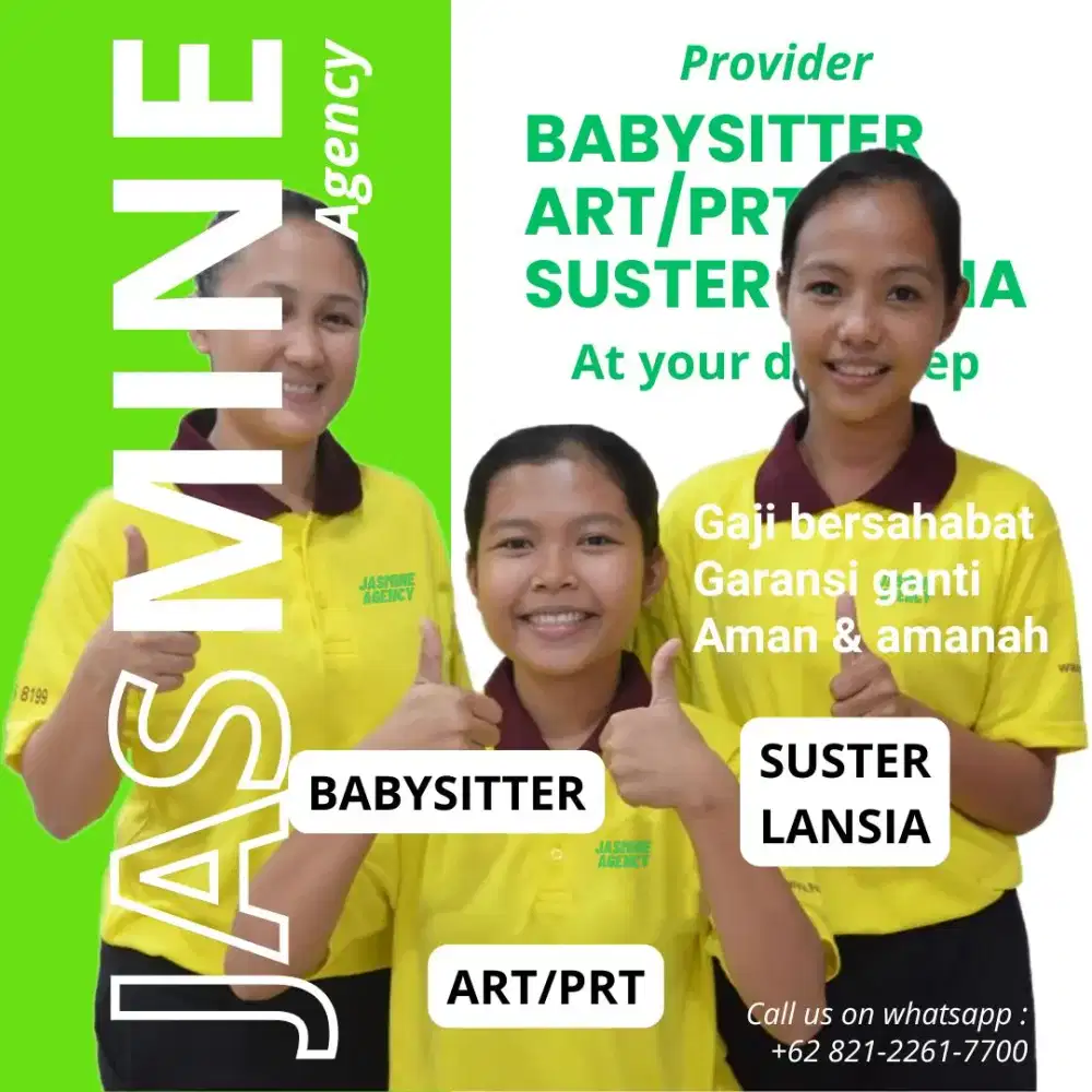 Sedia pembantu, babysitter, suster lansia, dll