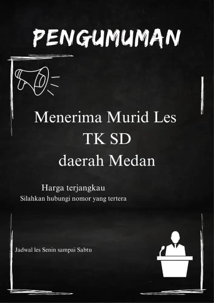 MENERIMA MURID LES TK SD