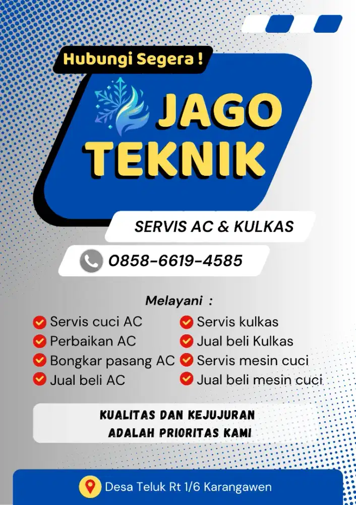 Service AC ,kulkas da mesin cuci