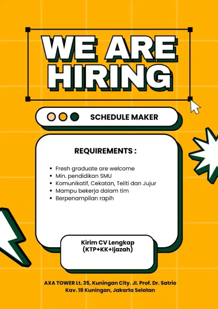 LOKER STAFF ADMIN LULUSAN SMA FRESH GRADUATE