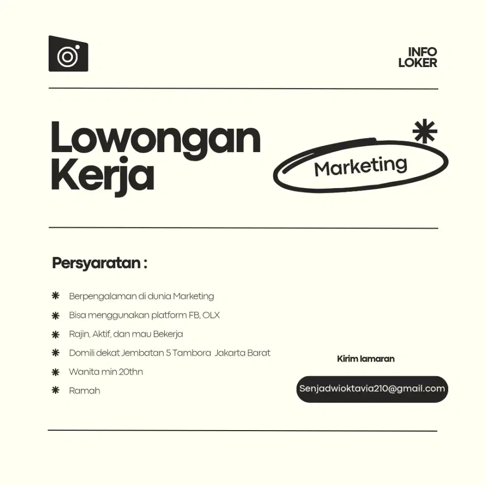 DICARI MARKETING MOTOR BEKAS