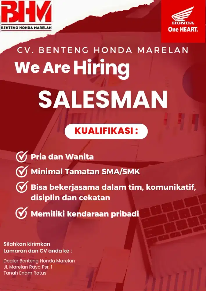 DICARI DIGITAL MARKETING DAN SALESMAN