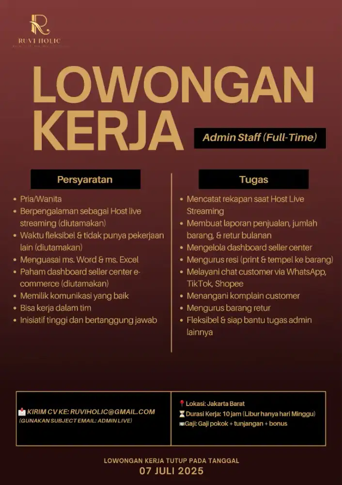 Admin live streaming