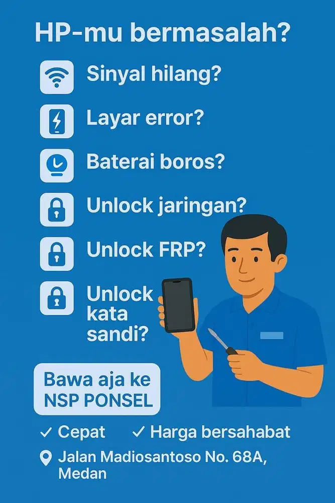 Jasa service HP software dan hardware