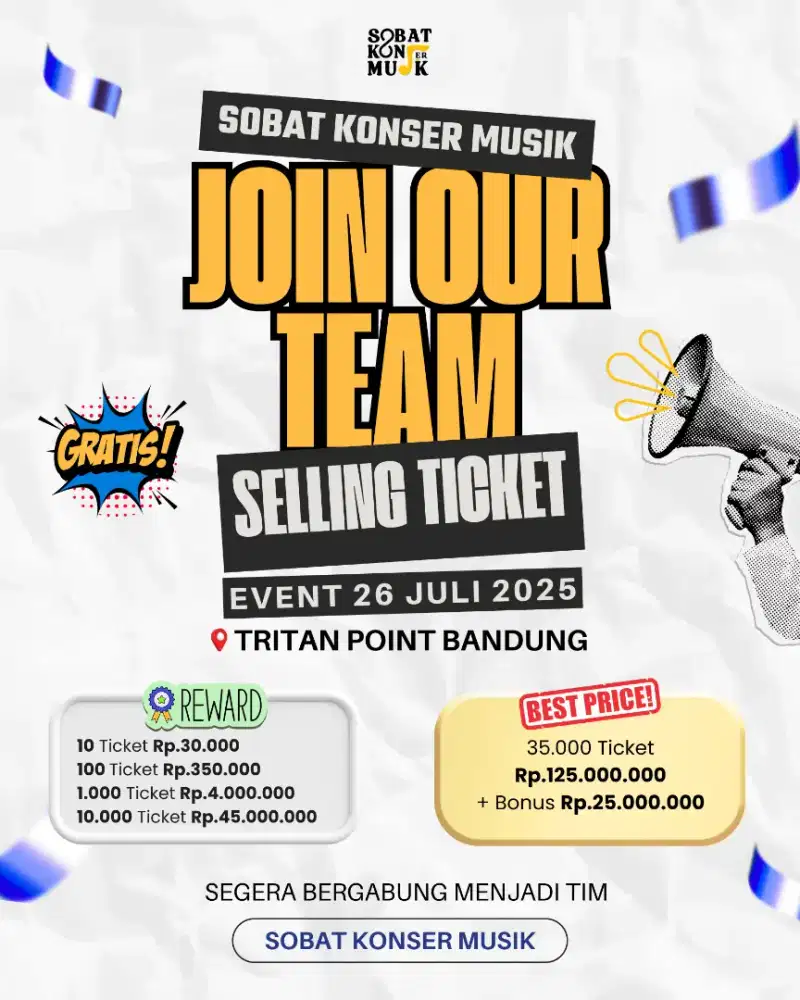 Tim Selling Ticket Konser Musik