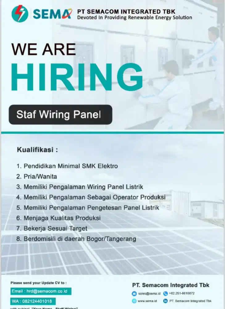 STAFF WIRING PANEL