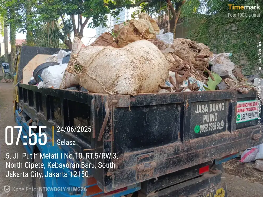 Jasa buang puing sampah