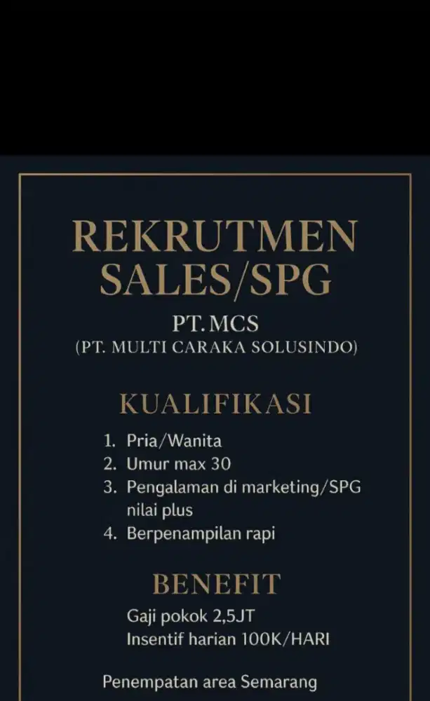 Lowongan pekerjaan