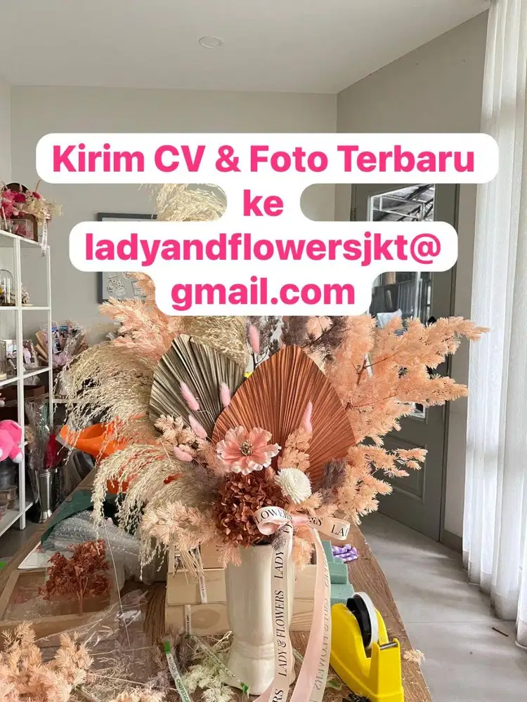 DICARI FLORIST MENCAKUP ADMIN DI KEMBANGAN JAKARTA BARAT
