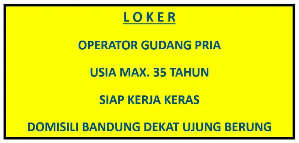 Operator Gudang