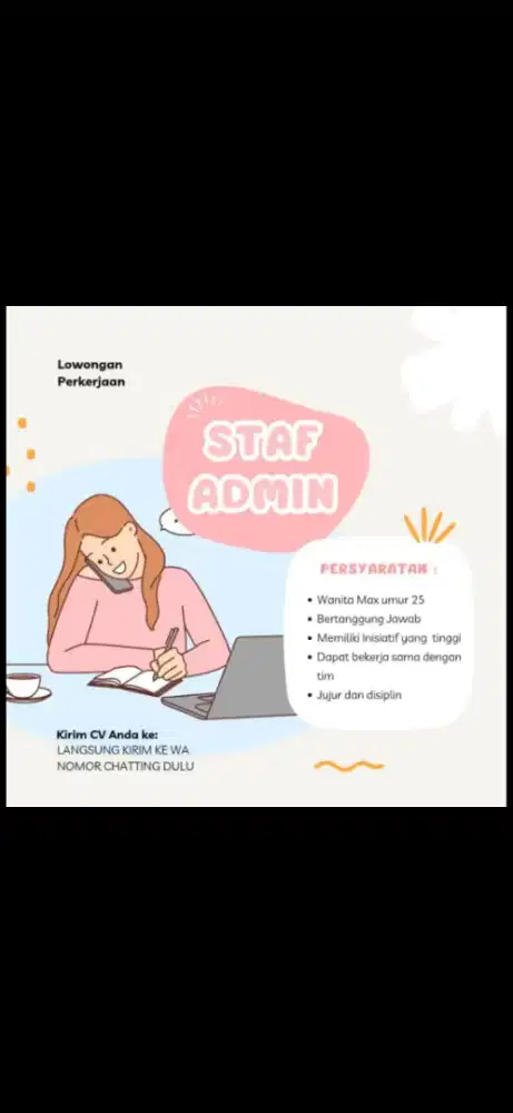 Dibutuhkan Admin Online