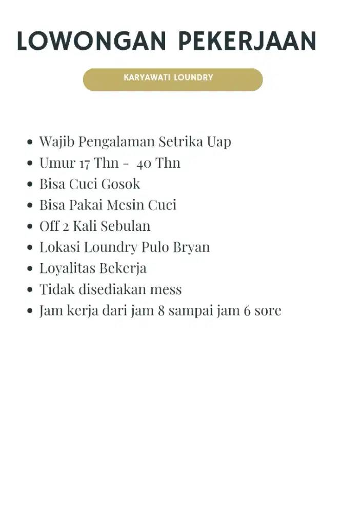Karyawati Loundry