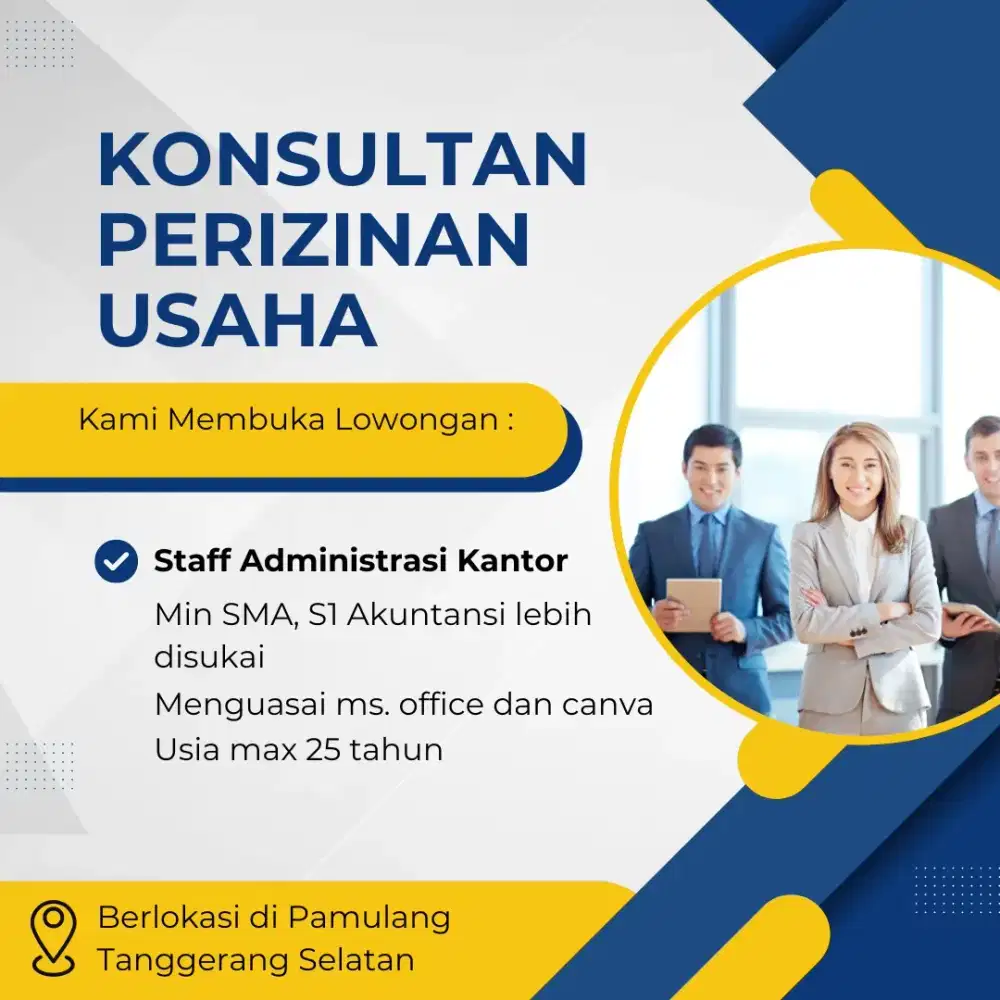Lowongan admin kantor