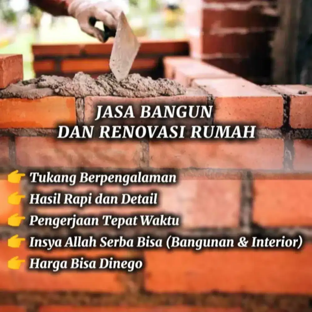 Tukang Bangunan & Jasa Pasang Interior