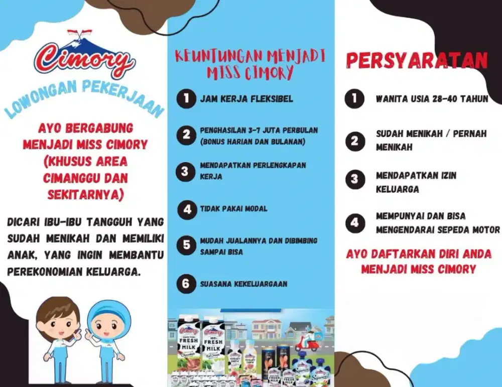 Penjualan produk cimory sebagai Miss Cimory