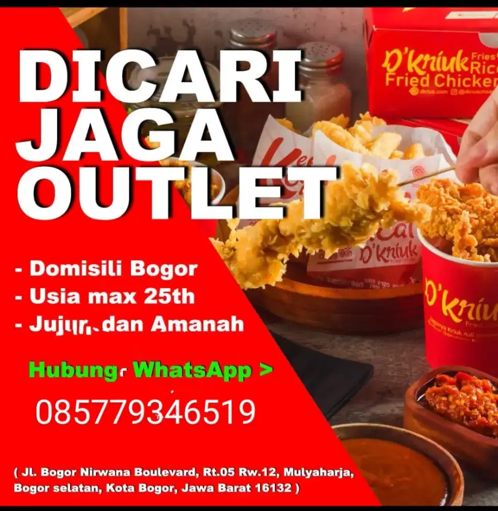 Di cari yang serius mau kerja jujur amanah dan tanggung jawab