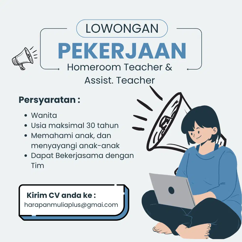 Lowongan Guru dan Guru bantu