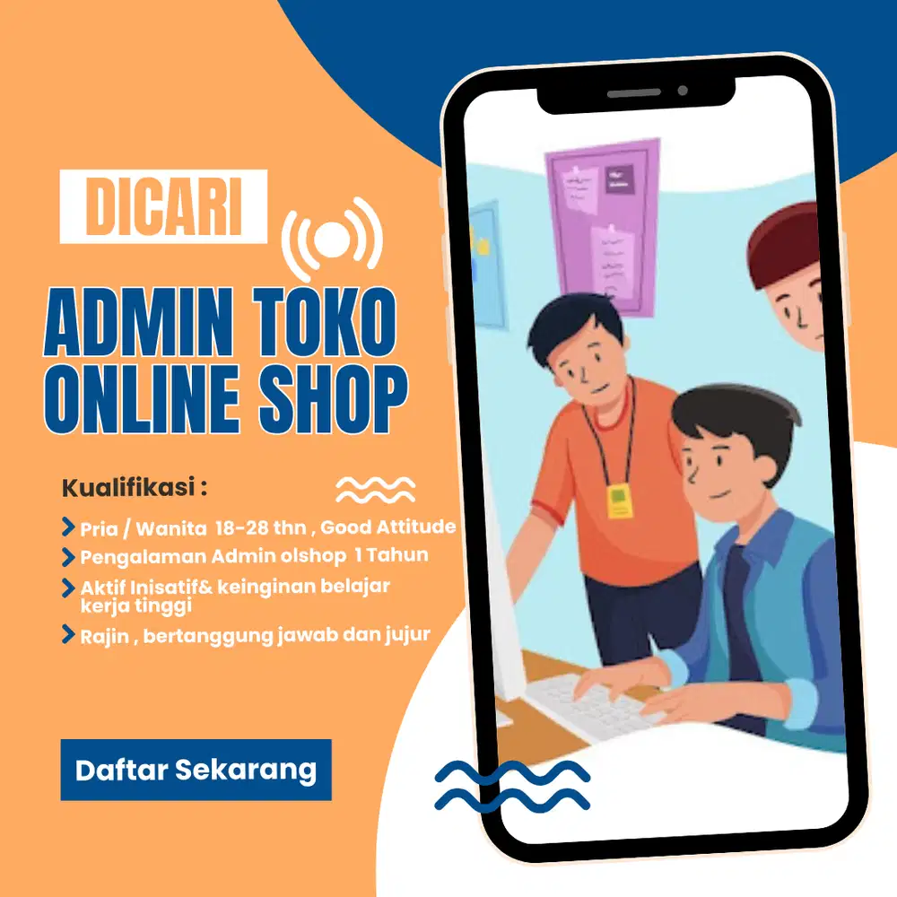 Dicari Staff Packing dan Admin Online shop daerah pantai indah kapuk