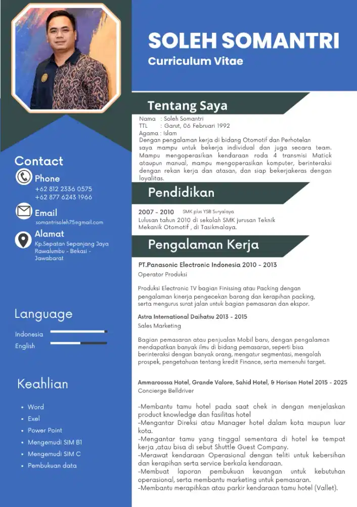 Driver Pengalaman