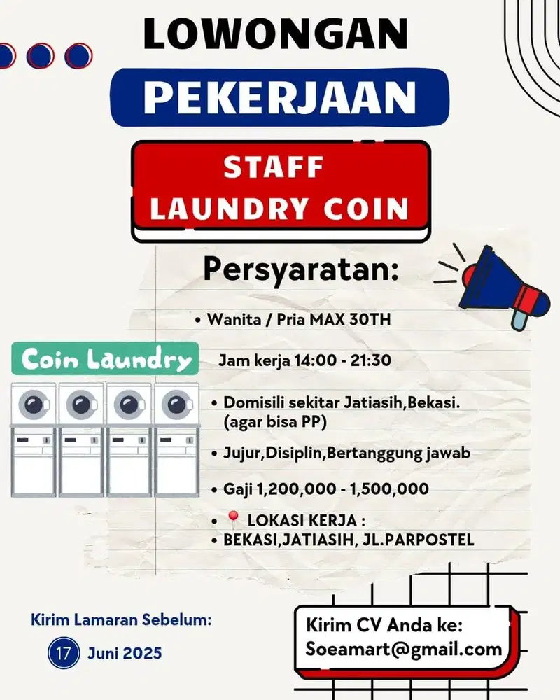 STAFF LAUNDRY COIN