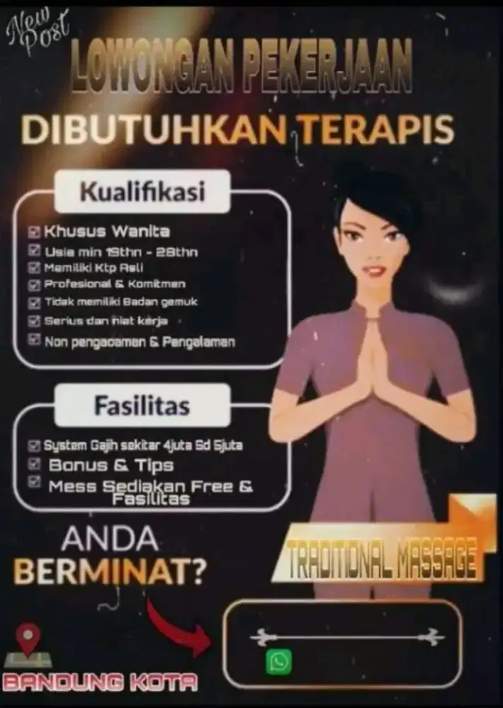 Terapis wanita refleksi