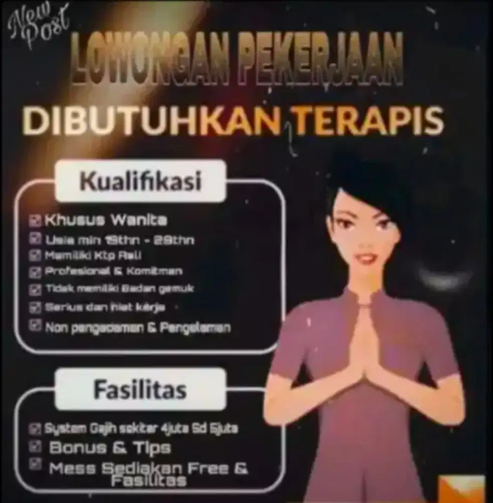 Di cari wanita yang mau penghasilan