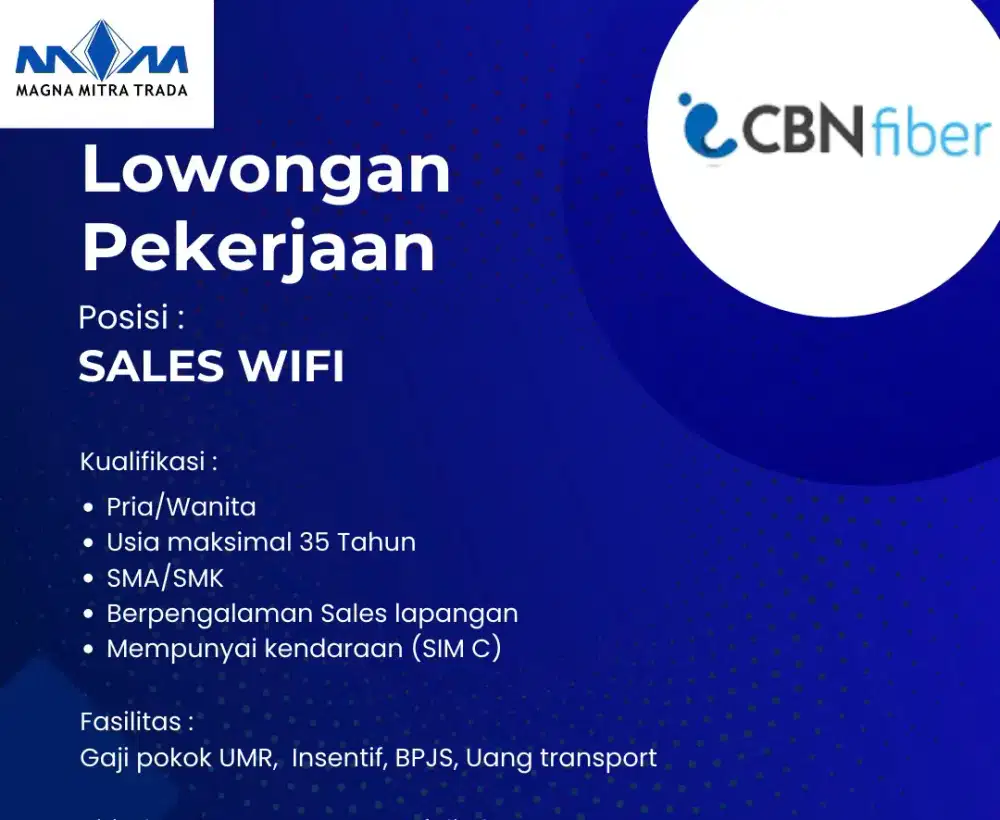 SALES WIFI CBN FIBER