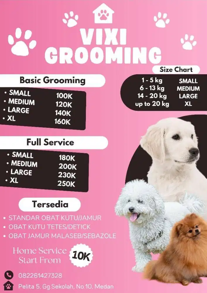 jasa grooming anabul home service
