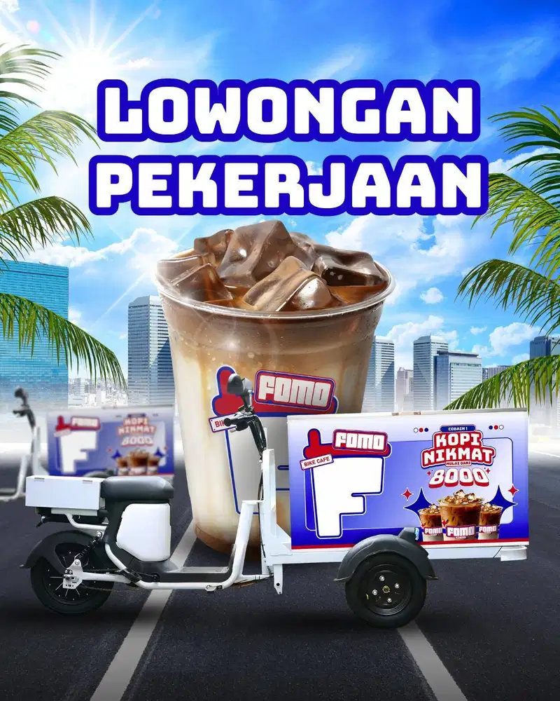 DUBUTUHKAN CEPAT!! Lowongan Pekerjaan Rider Barista Kopi Gerobak