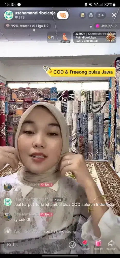 Di cari host live perempuan umur 18/26